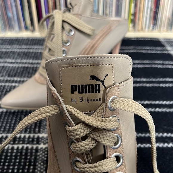 Fenty x Puma by Rihanna Leather Mules in Nude & Neutral Combination Size US 6 - Picture 12 of 15